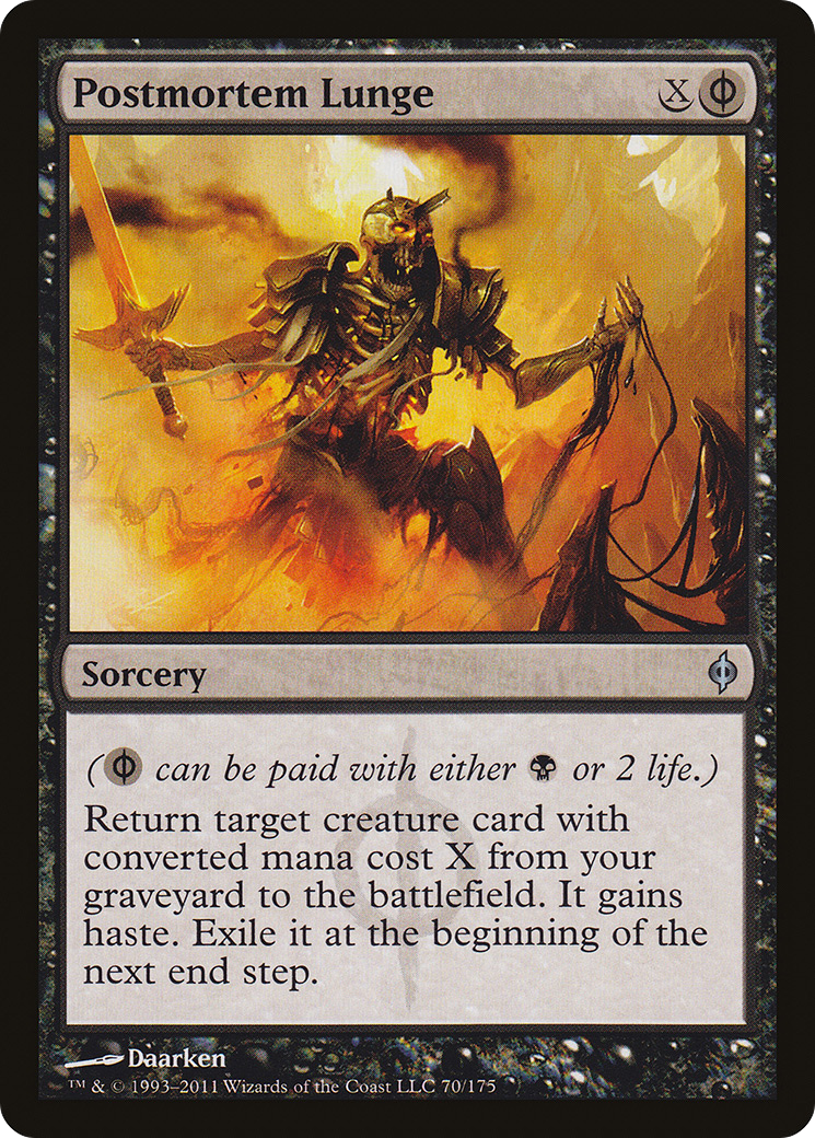 Postmortem Lunge (NPH-070) [New Phyrexia] Foil MTG Single Wizards of the Coast