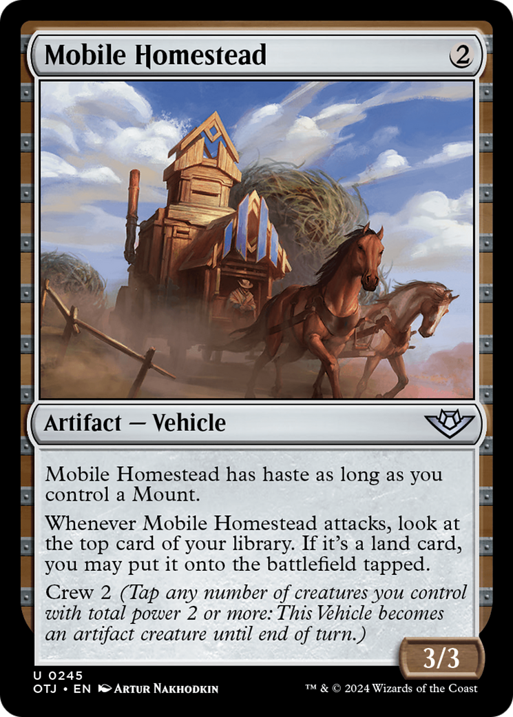 Mobile Homestead (OTJ-245) [Outlaws of Thunder Junction] Foil MTG Single Wizards of the Coast