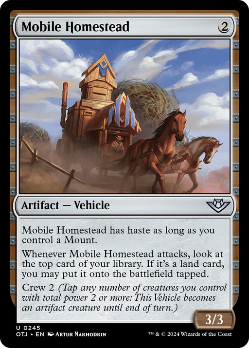 Mobile Homestead (OTJ-245) [Outlaws of Thunder Junction] Foil MTG Single Wizards of the Coast