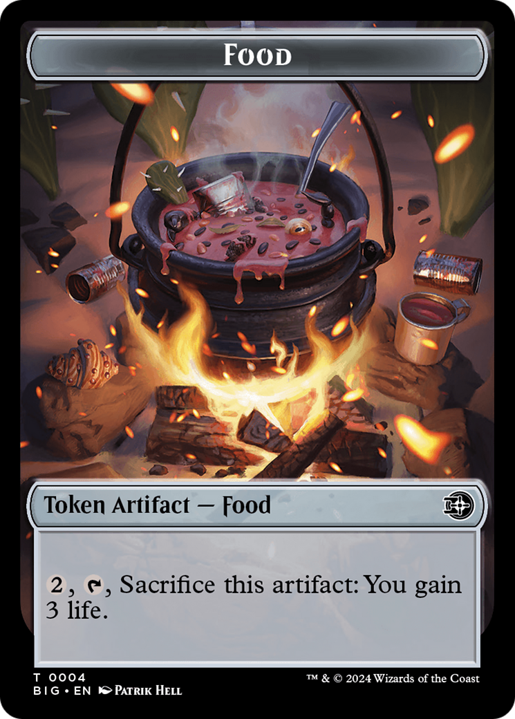 Food // Plot Double-Sided Token [Outlaws of Thunder Junction: The Big Score Tokens] MTG Single Magic: The Gathering   