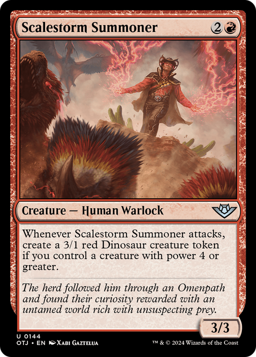 Scalestorm Summoner (OTJ-144) [Outlaws of Thunder Junction] MTG Single Wizards of the Coast