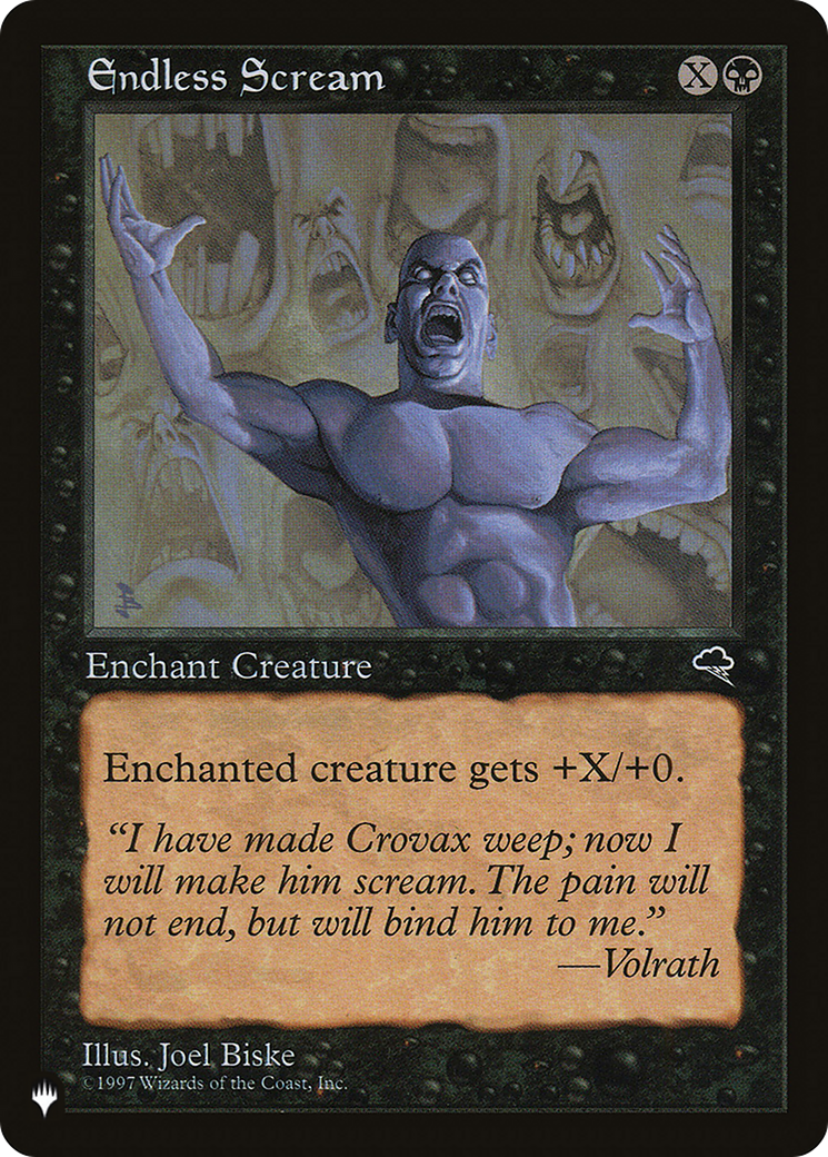 Endless Scream (LIST-TMP-132) [Mystery Booster] The List MTG Single Wizards of the Coast