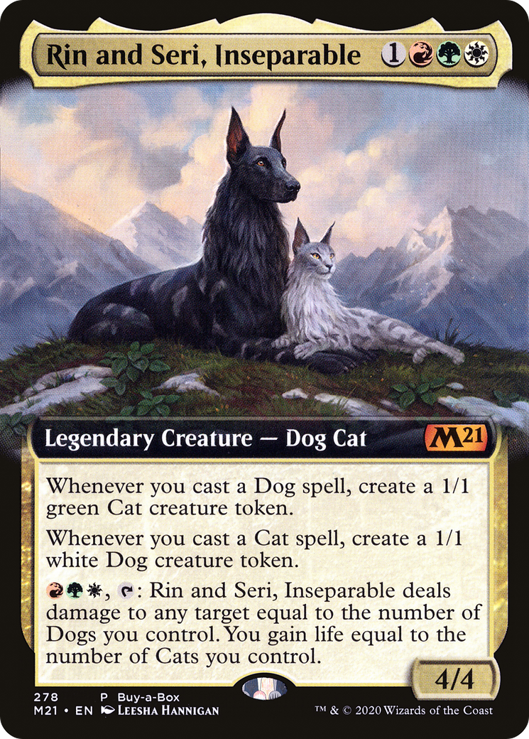 Rin and Seri, Inseparable (BABP-278) [Core Set 2021] (Extended Art) MTG Single Wizards of the Coast