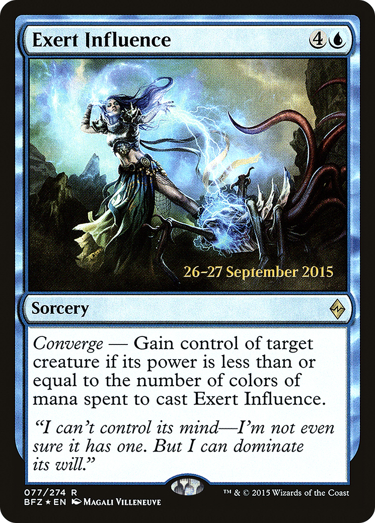 Exert Influence (PRE-077) [Battle for Zendikar Promos] Foil MTG Single Wizards of the Coast