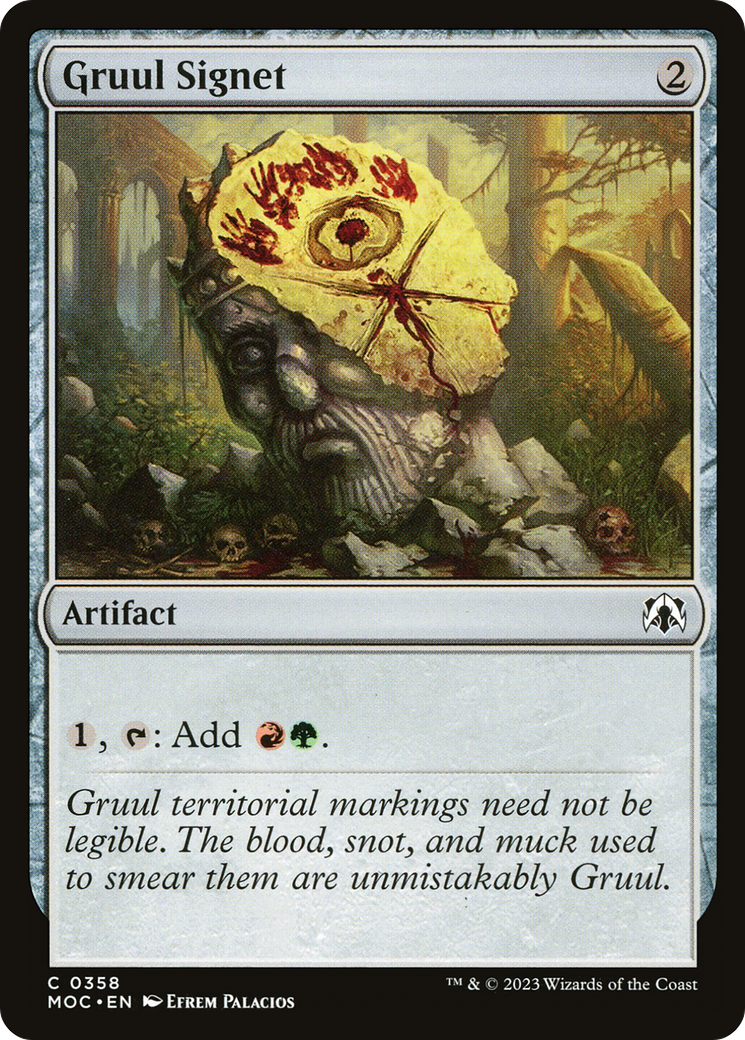 Gruul Signet (MOC-358) [March of the Machine Commander] MTG Single Wizards of the Coast