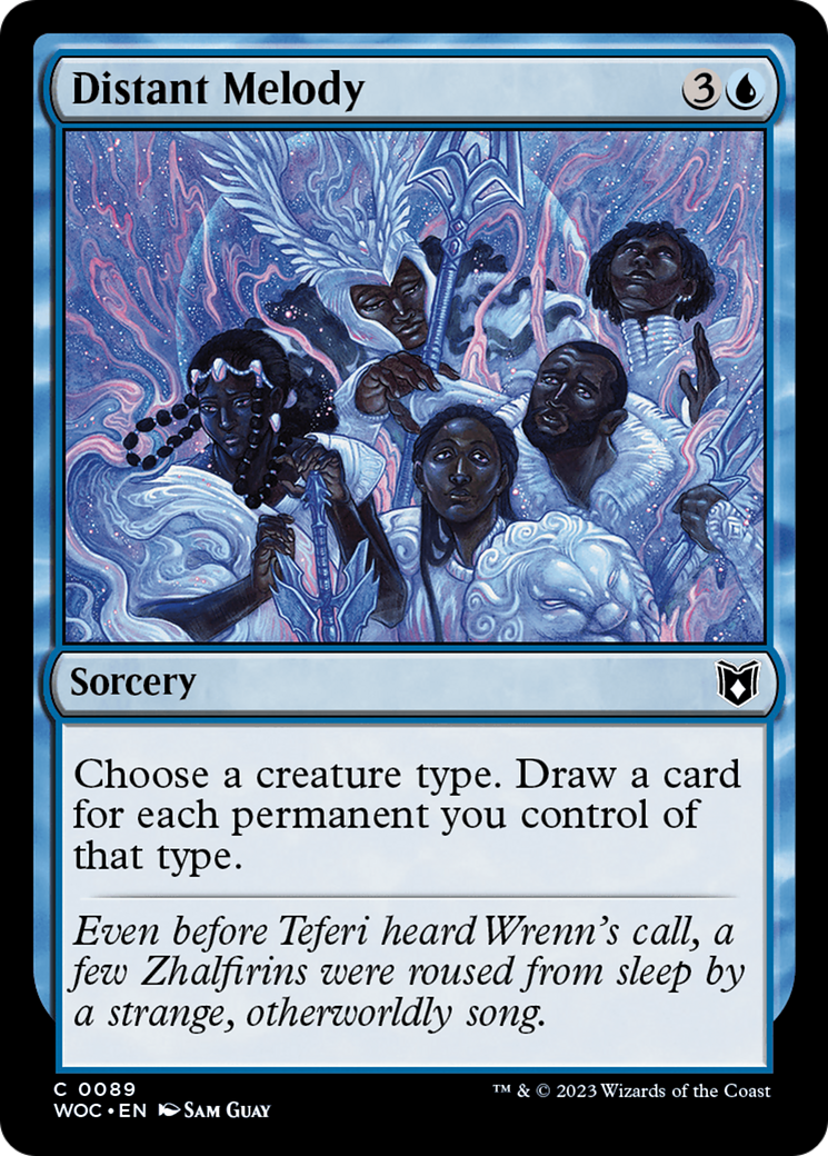 Distant Melody (WOC-089) [Wilds of Eldraine Commander] MTG Single Wizards of the Coast