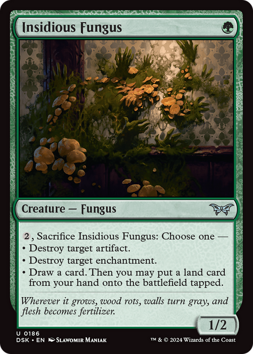 Insidious Fungus (DSK-186) [Duskmourn: House of Horror] Foil MTG Single Wizards of the Coast