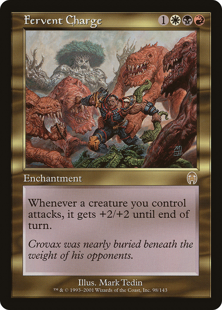 Fervent Charge (APC-098) [Apocalypse] Foil MTG Single Wizards of the Coast