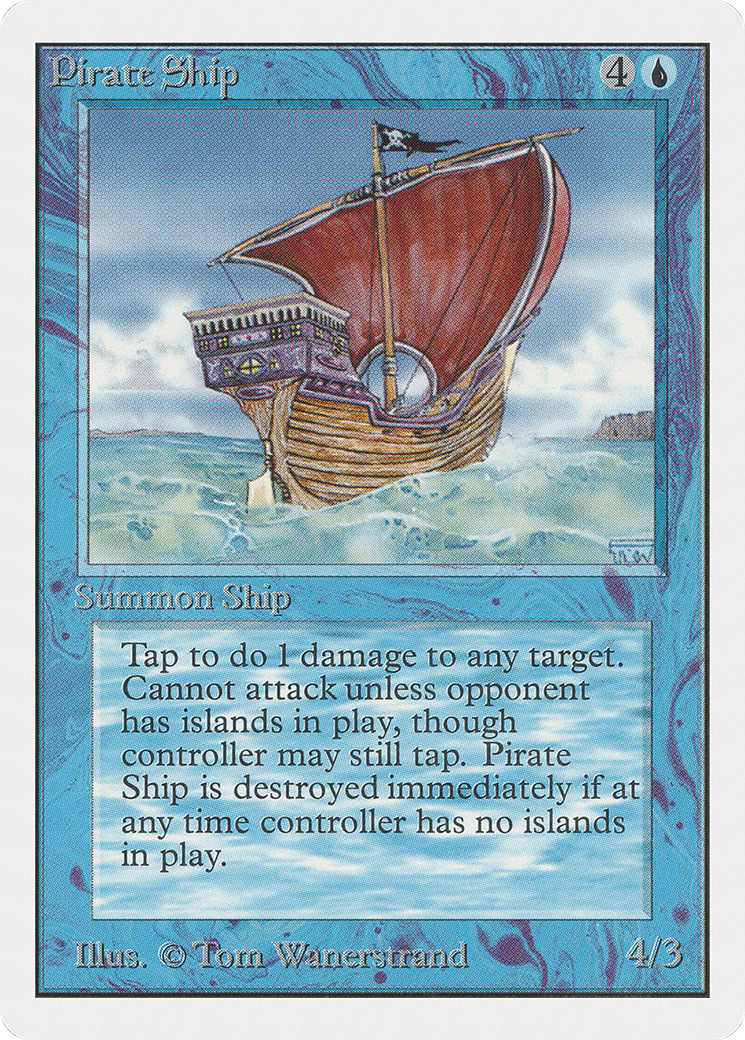 Pirate Ship (2ED-071) [Oldschool] Unlimited Edition MTG Single Wizards of the Coast