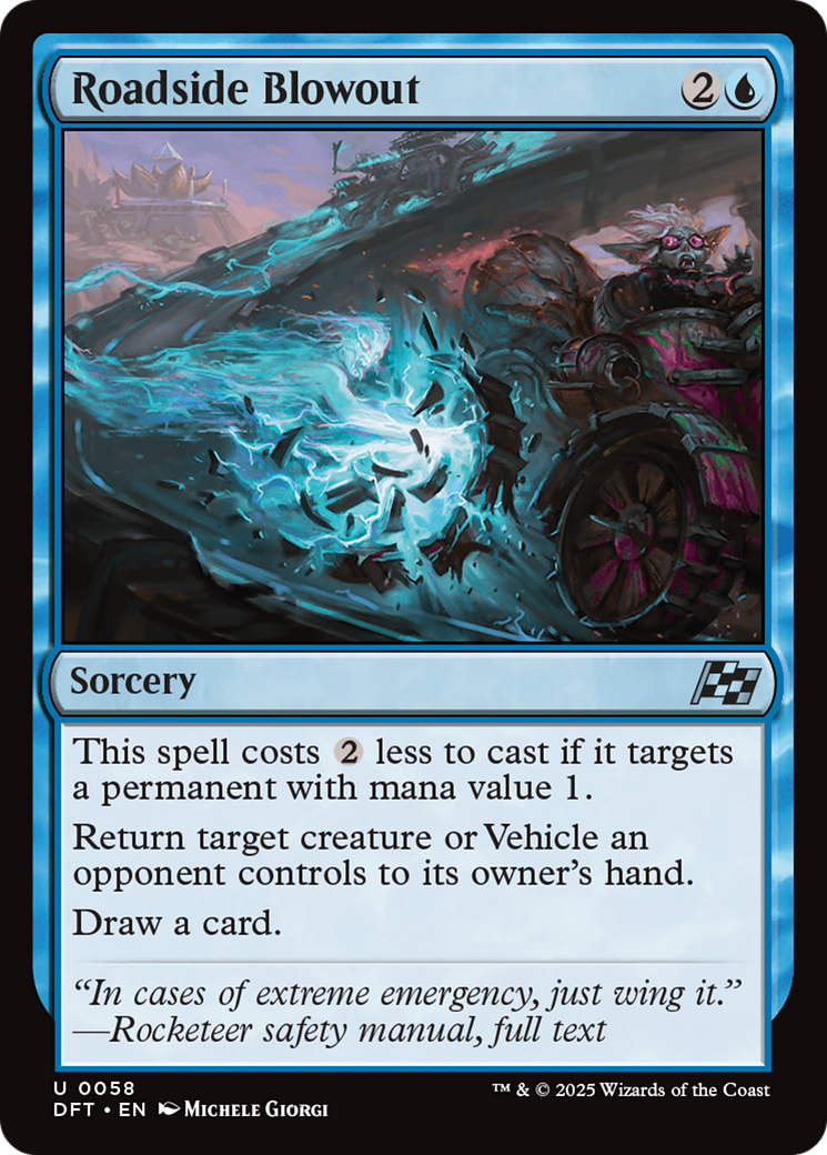 Roadside Blowout (DFT-058) [Aetherdrift] MTG Single Wizards of the Coast