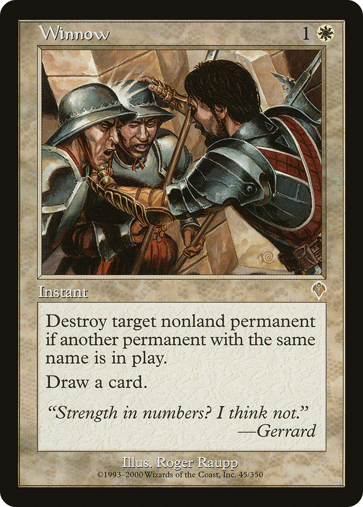 Winnow (INV-045) [Invasion] Foil MTG Single Wizards of the Coast