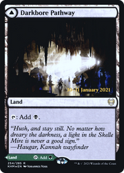 Darkbore Pathway (PRE-254) [Kaldheim Promos] Foil MTG Single Wizards of the Coast
