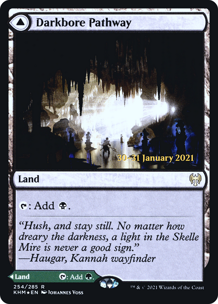 Darkbore Pathway (PRE-254) [Kaldheim Promos] Foil MTG Single Wizards of the Coast