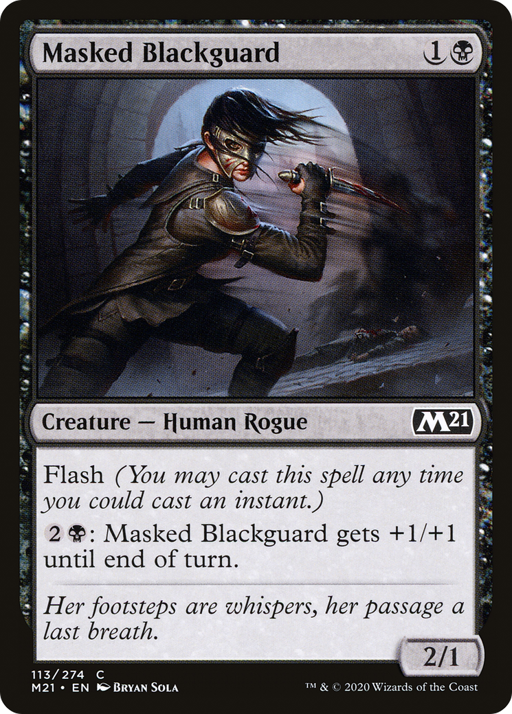 Masked Blackguard (M21-113) [Core Set 2021] Foil MTG Single Wizards of the Coast