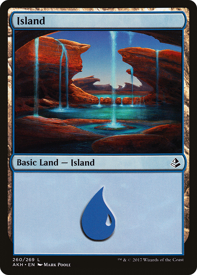 Island (260) (AKH-260) [Amonkhet] Foil MTG Single Wizards of the Coast
