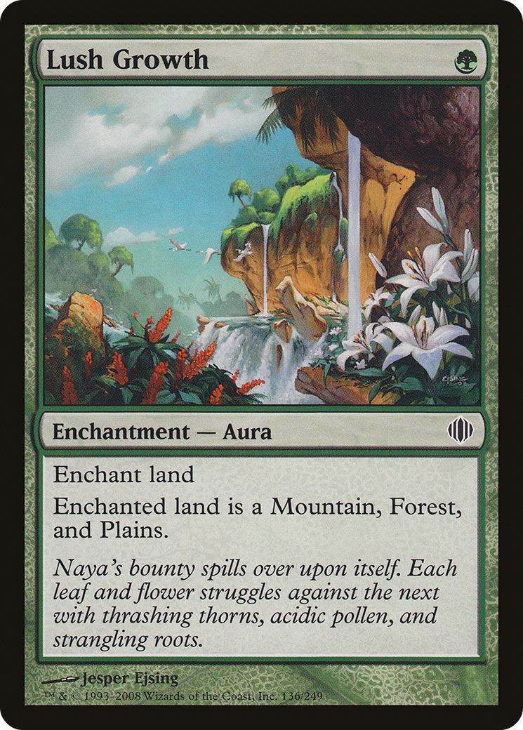 Lush Growth (ALA-136) [Shards of Alara] Foil MTG Single Wizards of the Coast