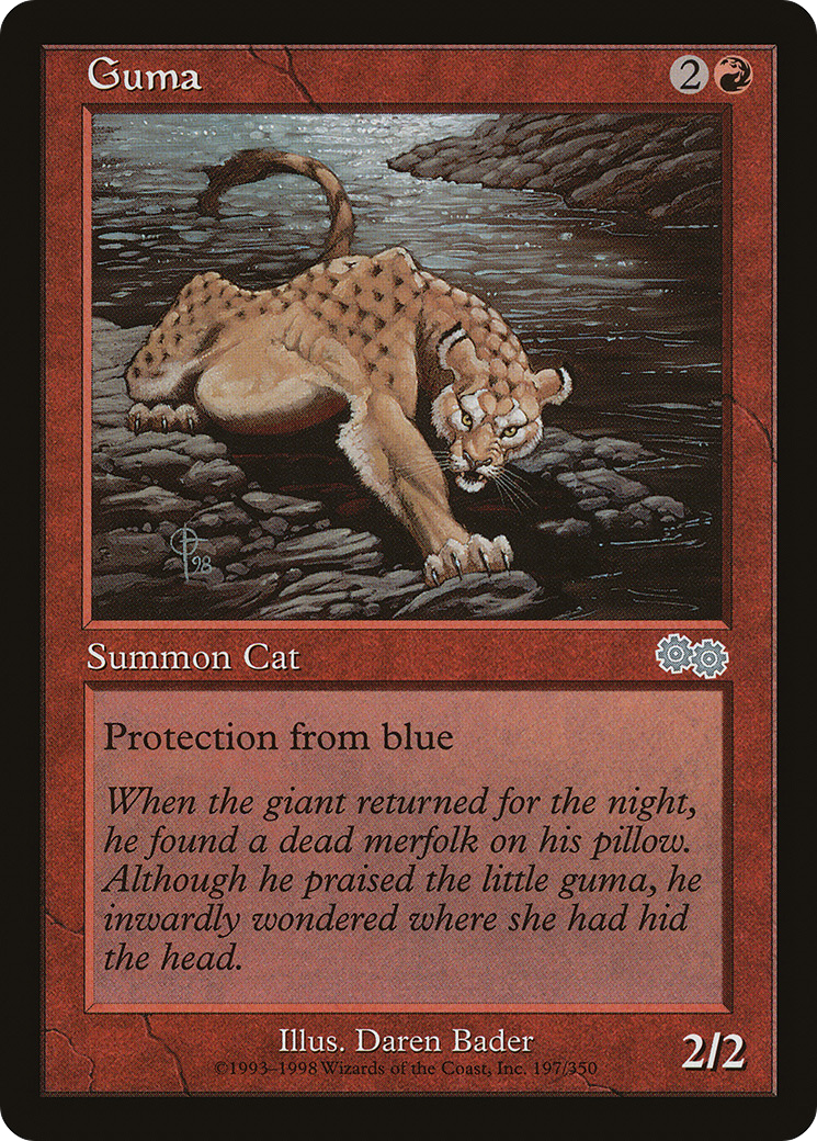 Guma (USG-197) [Urza's Saga] MTG Single Wizards of the Coast