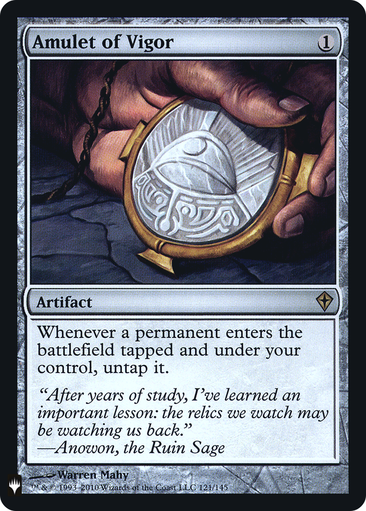 Amulet of Vigor (LIST-121) [Mystery Booster] The List Foil MTG Single Wizards of the Coast