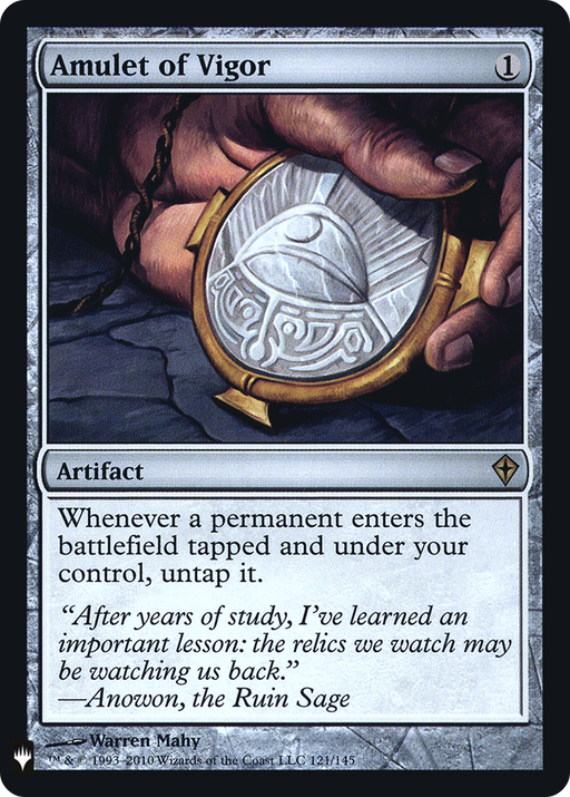 Amulet of Vigor (LIST-121) [Mystery Booster] The List Foil MTG Single Wizards of the Coast