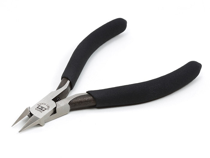 Tamiya: Sharp Pointed Side Cutter for Plastic (SLIM JAW) Model Tools & Glue Vallejo