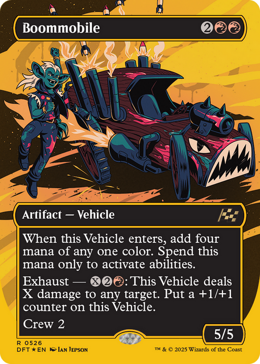 Boommobile (First-Place Foil) (DFT-526) [Aetherdrift] (Borderless) Foil MTG Single Wizards of the Coast