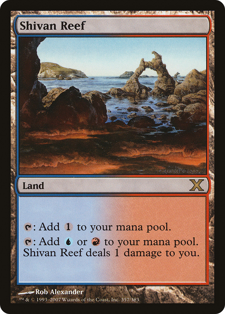 Shivan Reef (10E-357) [Tenth Edition] Foil MTG Single Wizards of the Coast