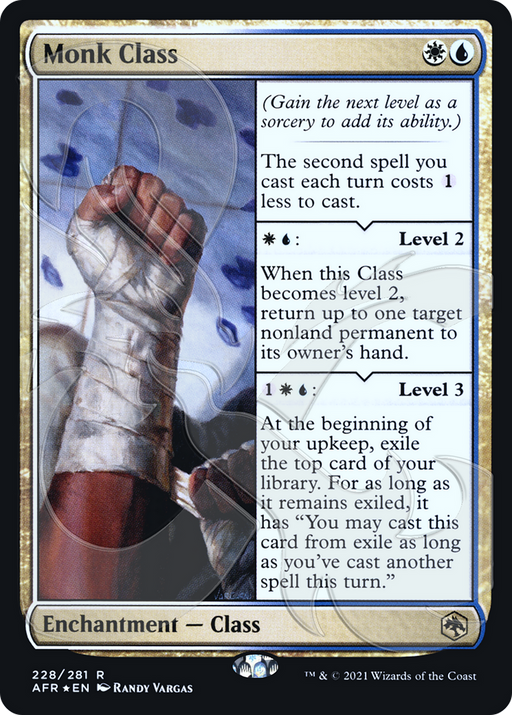Monk Class (AFR&-228) [Adventures in the Forgotten Realms Promos] Foil MTG Single Wizards of the Coast