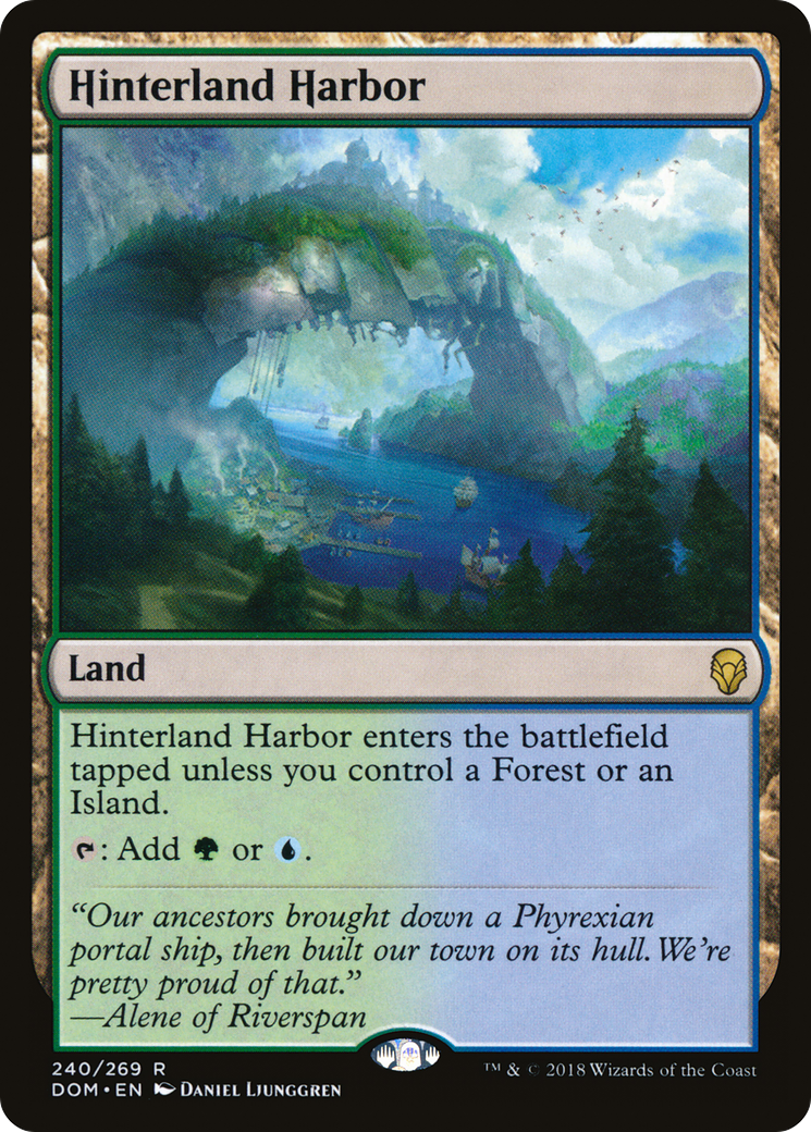 Hinterland Harbor (DOM-240) [Dominaria] MTG Single Wizards of the Coast