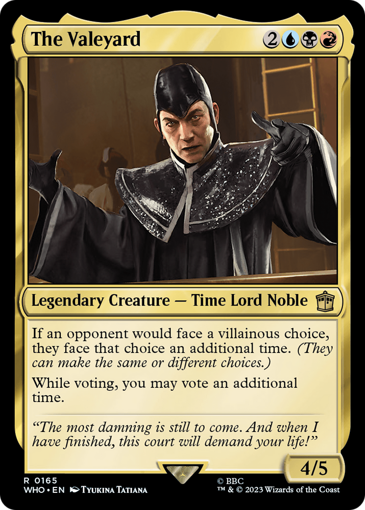 The Valeyard (WHO-165) [Doctor Who] Foil MTG Single Wizards of the Coast