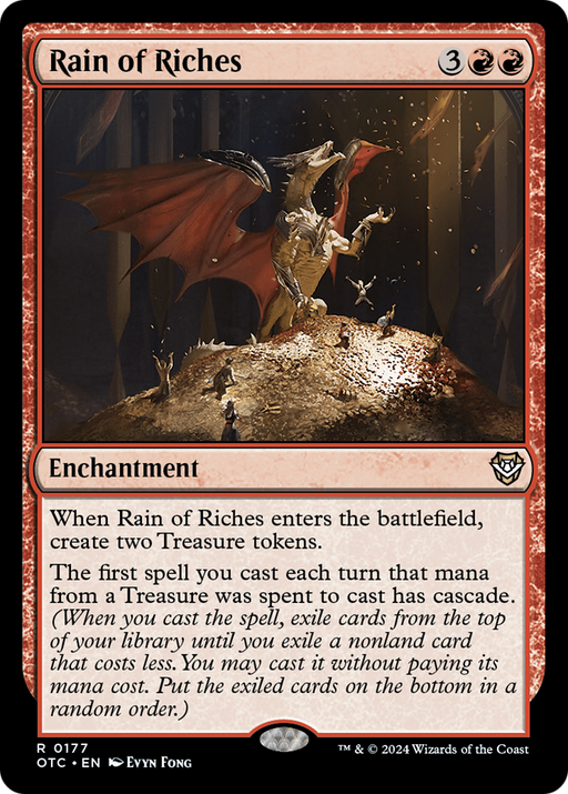 Rain of Riches (OTC-177) [Outlaws of Thunder Junction Commander] MTG Single Wizards of the Coast
