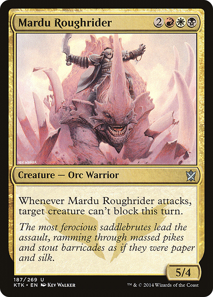 Mardu Roughrider (KTK-187) [Khans of Tarkir] Foil MTG Single Wizards of the Coast