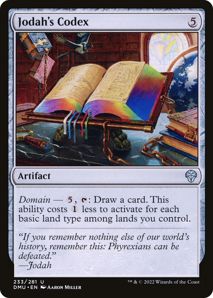 Jodah's Codex (DMU-233) [Dominaria United] Foil MTG Single Wizards of the Coast