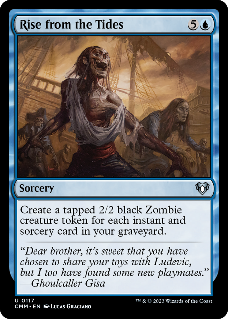Rise from the Tides (CMM-117) [Commander Masters] Foil MTG Single Wizards of the Coast