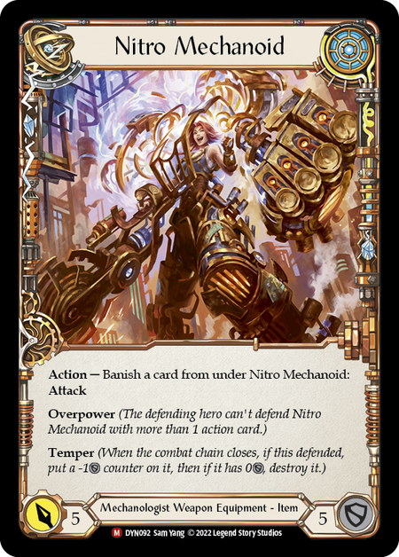 Construct Nitro Mechanoid // Nitro Mechanoid [DYN092] (Dynasty)  Cold Foil Flesh And Blood Single Flesh And Blood   