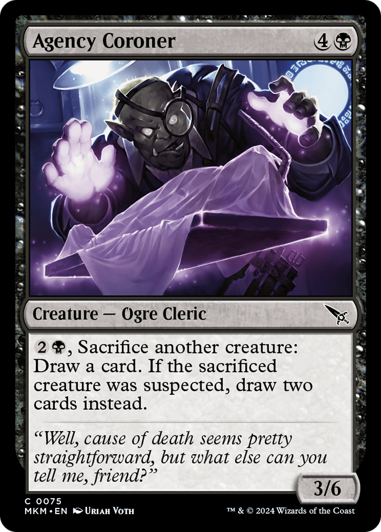 Agency Coroner (MKM-075) [Murders at Karlov Manor] Foil MTG Single Wizards of the Coast