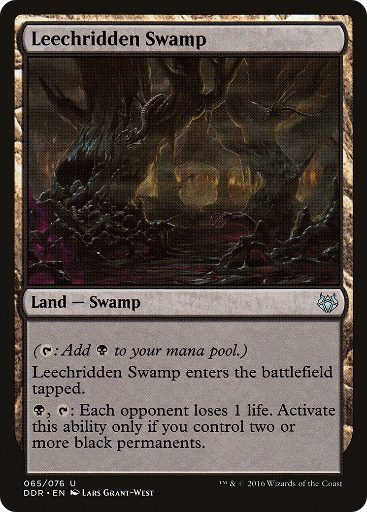 Leechridden Swamp (DDR-065) [Misc] Duel Decks: Nissa vs. Ob Nixilis MTG Single Wizards of the Coast