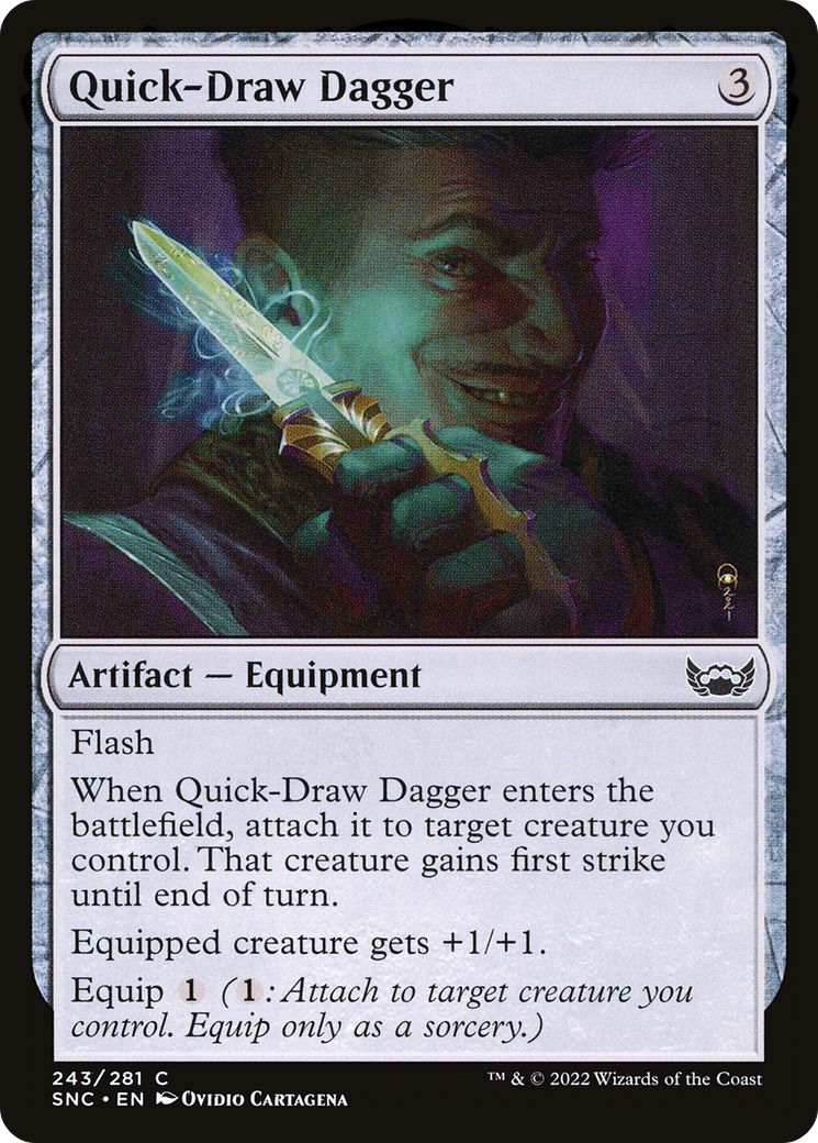 Quick-Draw Dagger (SNC-243) [Streets of New Capenna] Foil MTG Single Wizards of the Coast