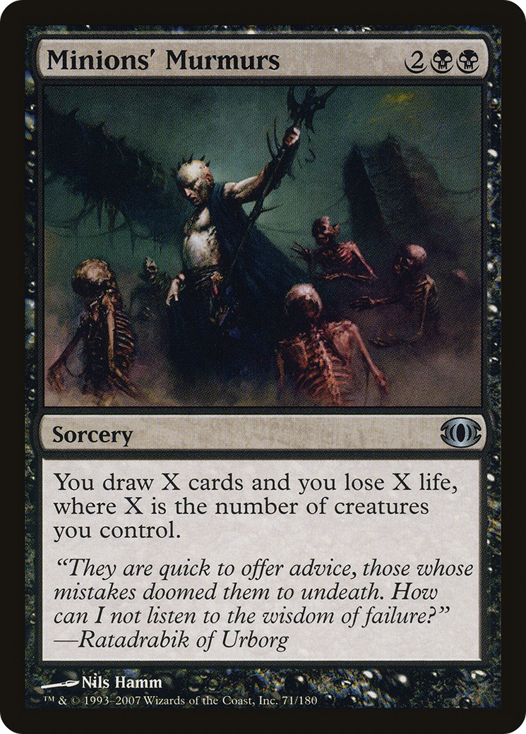 Minions' Murmurs (FUT-071) [Future Sight] Foil MTG Single Wizards of the Coast