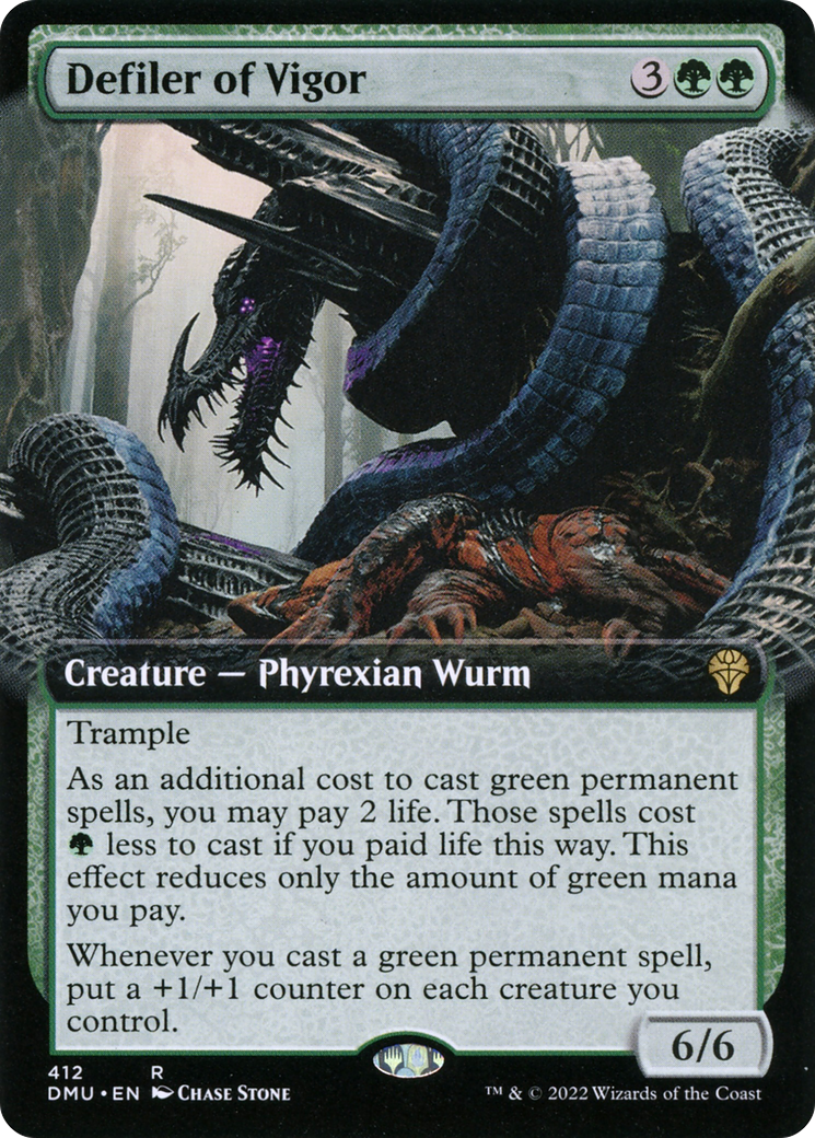 Defiler of Vigor (DMU-412) [Dominaria United] (Extended Art) MTG Single Wizards of the Coast