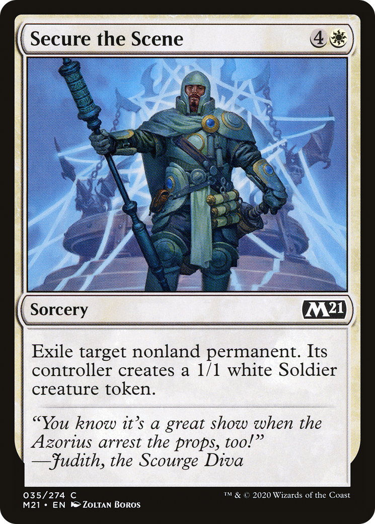 Secure the Scene (M21-035) [Core Set 2021] MTG Single Wizards of the Coast