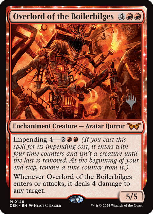 Overlord of the Boilerbilges (PPDSK-146) [Duskmourn: House of Horror Promos] MTG Single Wizards of the Coast