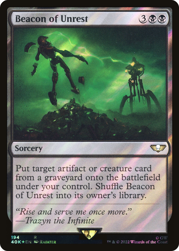 Beacon of Unrest (40K-194★) [Warhammer 40,000 Commander] Foil MTG Single Wizards of the Coast