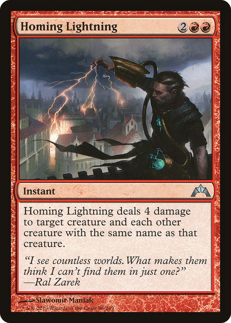 Homing Lightning (GTC-096) [Gatecrash] Foil MTG Single Wizards of the Coast