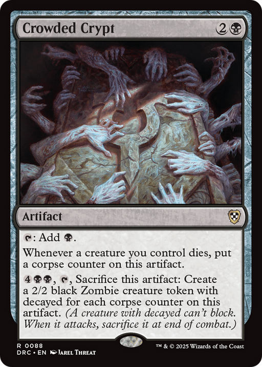 Crowded Crypt (DRC-088) [Commander: Aetherdrift] MTG Single Wizards of the Coast