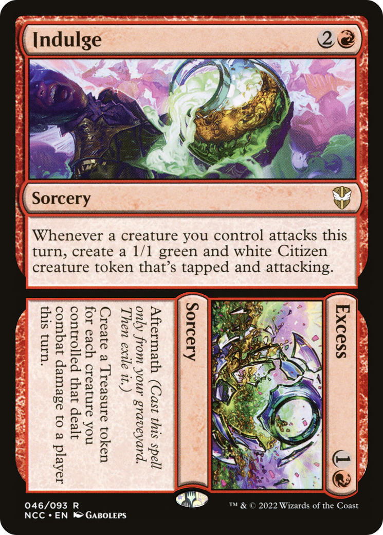 Indulge // Excess (NCC-046) [New Capenna Commander] MTG Single Wizards of the Coast