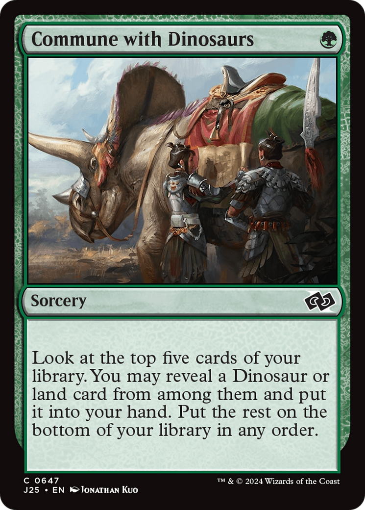 Commune with Dinosaurs (J25-647) [Foundations Jumpstart] MTG Single Wizards of the Coast