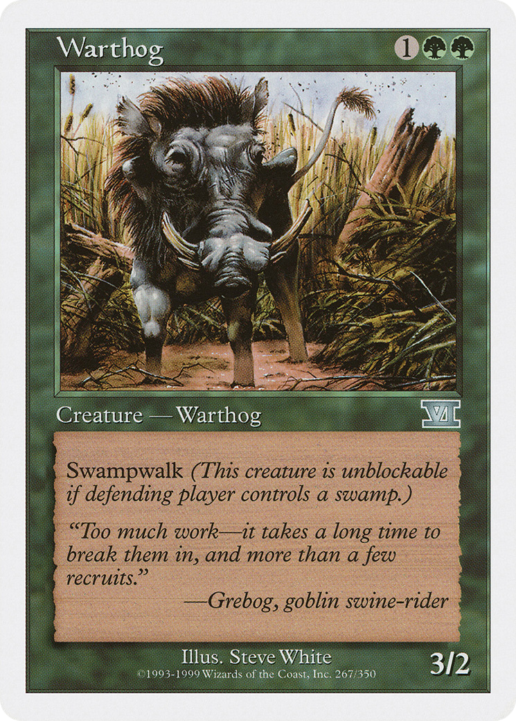 Warthog (6ED-267) [Classic Sixth Edition] MTG Single Wizards of the Coast