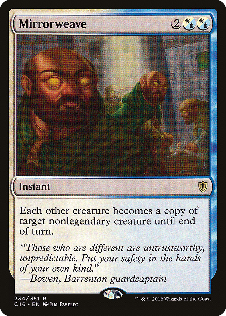 Mirrorweave (C16-234) [Commander 2016] MTG Single Wizards of the Coast