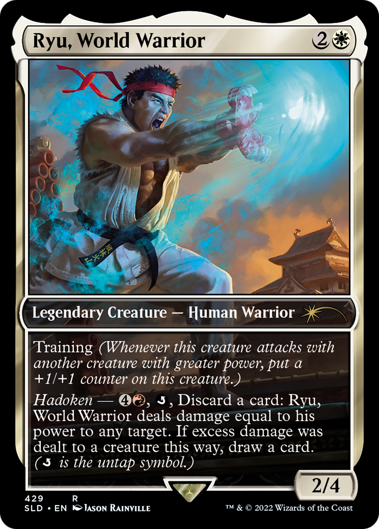Ryu, World Warrior (SLD-429) [Secret Lair] Drop Foil MTG Single Wizards of the Coast