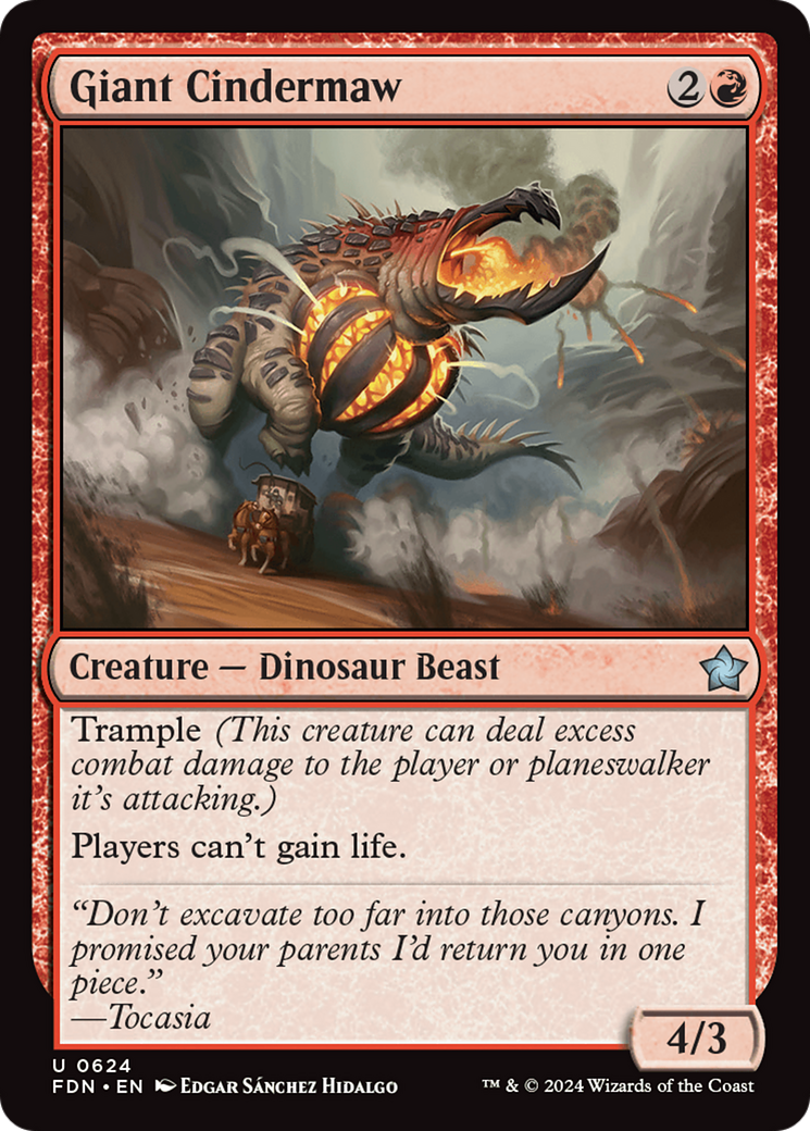Giant Cindermaw (FDN-624) [Foundations] MTG Single Wizards of the Coast